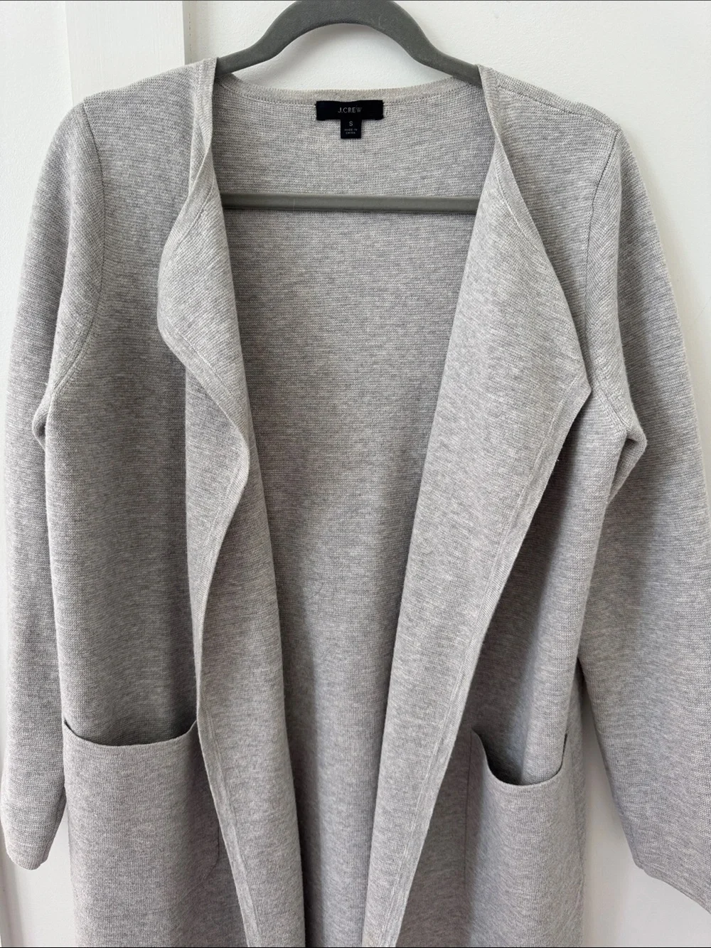 J Crew Juliette collarless sweater-blazer Cardigan Size S